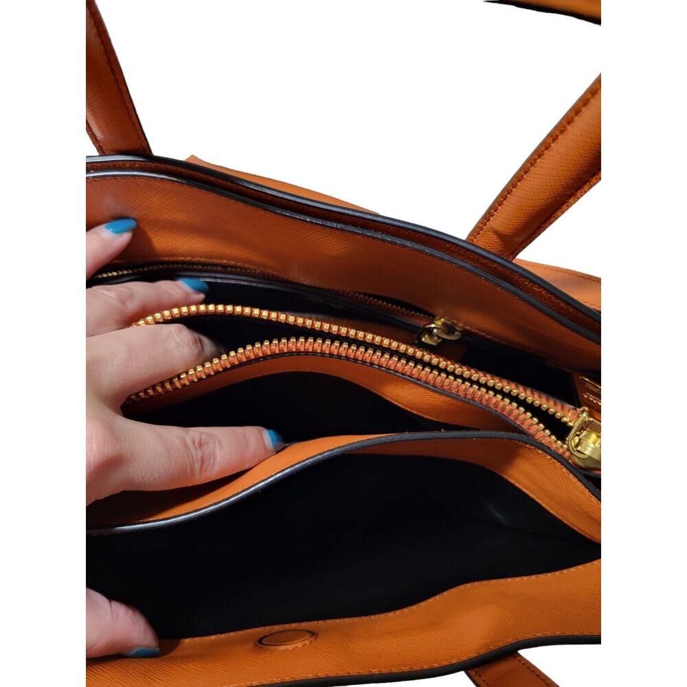 AUTHENTIC LUXURY PRADA SAFFIANO SHOULDER BAG HANDBAG ORANGE - Picture 8 of 8